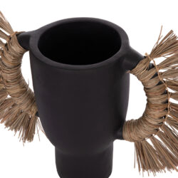 ΕΠΙΤΡΑΠΕΖΙΟ ΔΙΑΚΟΣΜΗΤΙΚΟ ΒΑΖΟ ALICA HM4668.01L ΜΑΥΡΗ ΤΕΡΑΚΟΤΑ & GRASS--64x22x38Υεκ - Image 8