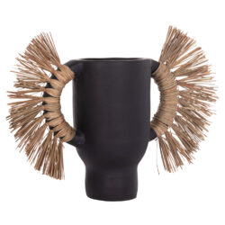 ΕΠΙΤΡΑΠΕΖΙΟ ΔΙΑΚΟΣΜΗΤΙΚΟ ΒΑΖΟ ALICA HM4668.01S ΜΑΥΡΗ ΤΕΡΑΚΟΤΑ & GRASS--55x19x34Υεκ - Image 6