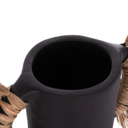 ΕΠΙΤΡΑΠΕΖΙΟ ΔΙΑΚΟΣΜΗΤΙΚΟ ΒΑΖΟ ALICA HM4668.01S ΜΑΥΡΗ ΤΕΡΑΚΟΤΑ & GRASS--55x19x34Υεκ - Image 7