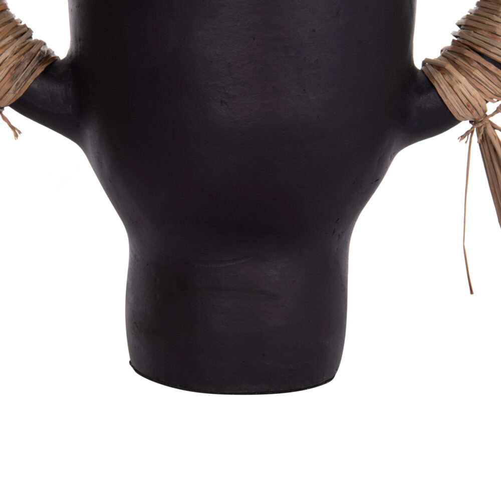 ΕΠΙΤΡΑΠΕΖΙΟ ΔΙΑΚΟΣΜΗΤΙΚΟ ΒΑΖΟ ALICA HM4668.01S ΜΑΥΡΗ ΤΕΡΑΚΟΤΑ & GRASS--55x19x34Υεκ - Image 9