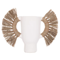 ΕΠΙΤΡΑΠΕΖΙΟ ΔΙΑΚΟΣΜΗΤΙΚΟ ΒΑΖΟ ALICA HM4668.02S ΛΕΥΚΗ ΤΕΡΑΚΟΤΑ & GRASS--55x19x34Υεκ - Image 3