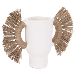 ΕΠΙΤΡΑΠΕΖΙΟ ΔΙΑΚΟΣΜΗΤΙΚΟ ΒΑΖΟ ALICA HM4668.02S ΛΕΥΚΗ ΤΕΡΑΚΟΤΑ & GRASS--55x19x34Υεκ - Image 4