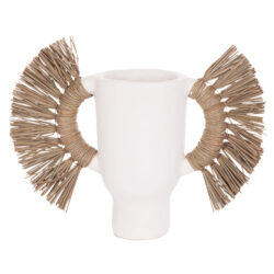 ΕΠΙΤΡΑΠΕΖΙΟ ΔΙΑΚΟΣΜΗΤΙΚΟ ΒΑΖΟ ALICA HM4668.02S ΛΕΥΚΗ ΤΕΡΑΚΟΤΑ & GRASS--55x19x34Υεκ - Image 6