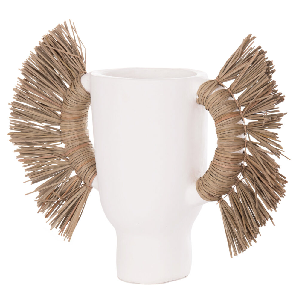 ΕΠΙΤΡΑΠΕΖΙΟ ΔΙΑΚΟΣΜΗΤΙΚΟ ΒΑΖΟ ALICA HM4668.02S ΛΕΥΚΗ ΤΕΡΑΚΟΤΑ & GRASS--55x19x34Υεκ - Image 8