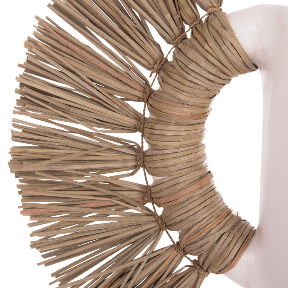 ΕΠΙΤΡΑΠΕΖΙΟ ΔΙΑΚΟΣΜΗΤΙΚΟ ΒΑΖΟ ALICA HM4668.02S ΛΕΥΚΗ ΤΕΡΑΚΟΤΑ & GRASS--55x19x34Υεκ - Image 9