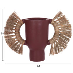 ΕΠΙΤΡΑΠΕΖΙΟ ΔΙΑΚΟΣΜΗΤΙΚΟ ΒΑΖΟ ALICA HM4668.06L ΒΥΣΣΙΝΙ ΤΕΡΑΚΟΤΑ & GRASS--64x22x38Υεκ - Image 2