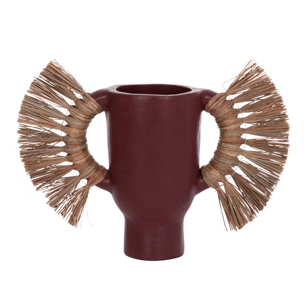 ΕΠΙΤΡΑΠΕΖΙΟ ΔΙΑΚΟΣΜΗΤΙΚΟ ΒΑΖΟ ALICA HM4668.06S ΒΥΣΣΙΝΙ ΤΕΡΑΚΟΤΑ & GRASS--55x19x34Υεκ - Image 3