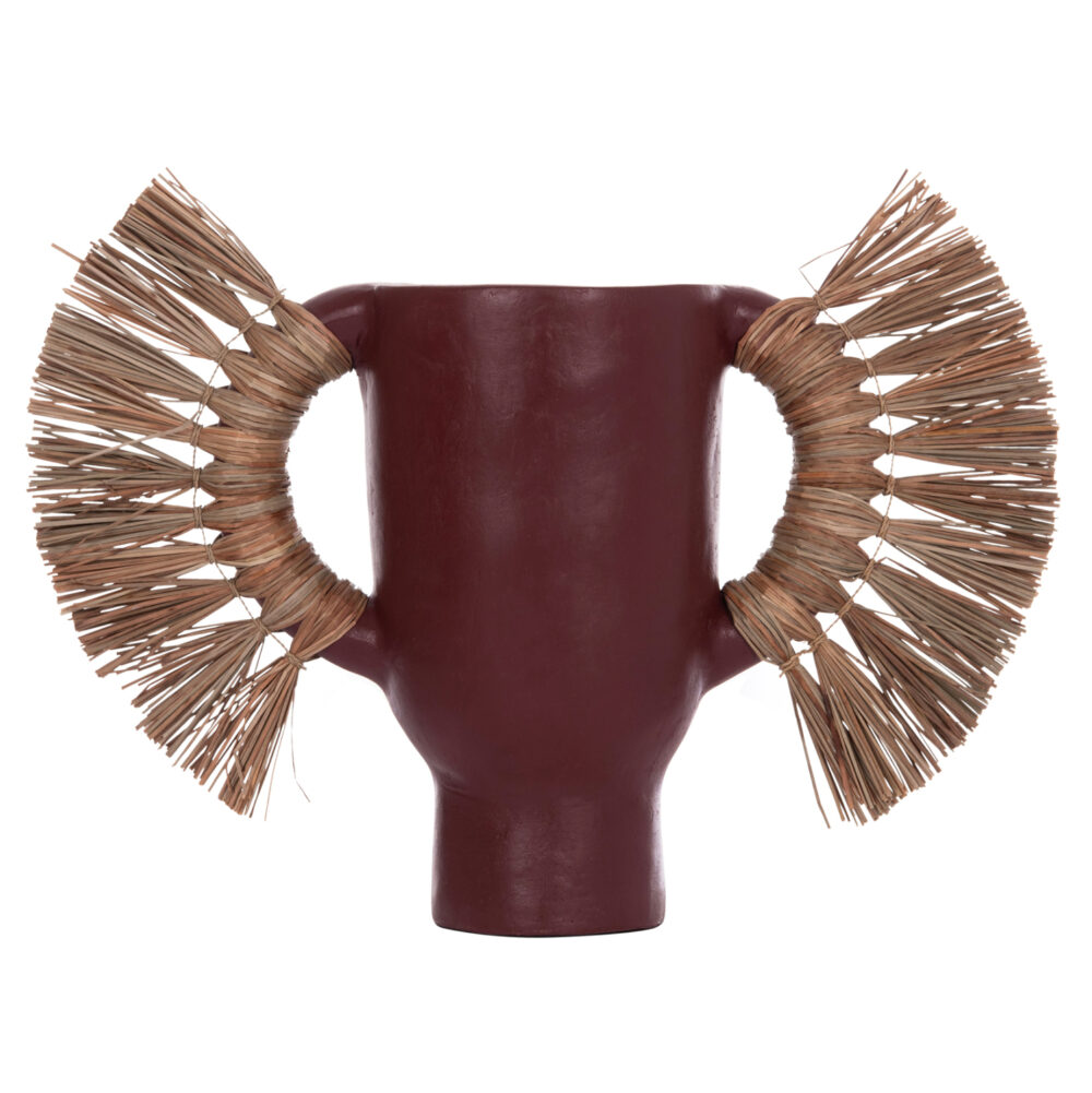 ΕΠΙΤΡΑΠΕΖΙΟ ΔΙΑΚΟΣΜΗΤΙΚΟ ΒΑΖΟ ALICA HM4668.06S ΒΥΣΣΙΝΙ ΤΕΡΑΚΟΤΑ & GRASS--55x19x34Υεκ - Image 4