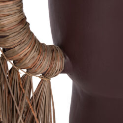 ΕΠΙΤΡΑΠΕΖΙΟ ΔΙΑΚΟΣΜΗΤΙΚΟ ΒΑΖΟ ALICA HM4668.07L ΣΟΚΟΛΑΤΙ ΤΕΡΑΚΟΤΑ & GRASS--64x22x38Υεκ - Image 7