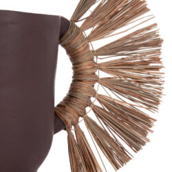 ΕΠΙΤΡΑΠΕΖΙΟ ΔΙΑΚΟΣΜΗΤΙΚΟ ΒΑΖΟ ALICA HM4668.07S ΣΟΚΟΛΑΤΙ ΤΕΡΑΚΟΤΑ & GRASS--55x19x34Υεκ - Image 6