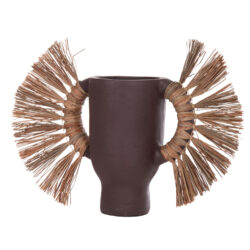 ΕΠΙΤΡΑΠΕΖΙΟ ΔΙΑΚΟΣΜΗΤΙΚΟ ΒΑΖΟ ALICA HM4668.07S ΣΟΚΟΛΑΤΙ ΤΕΡΑΚΟΤΑ & GRASS--55x19x34Υεκ - Image 7