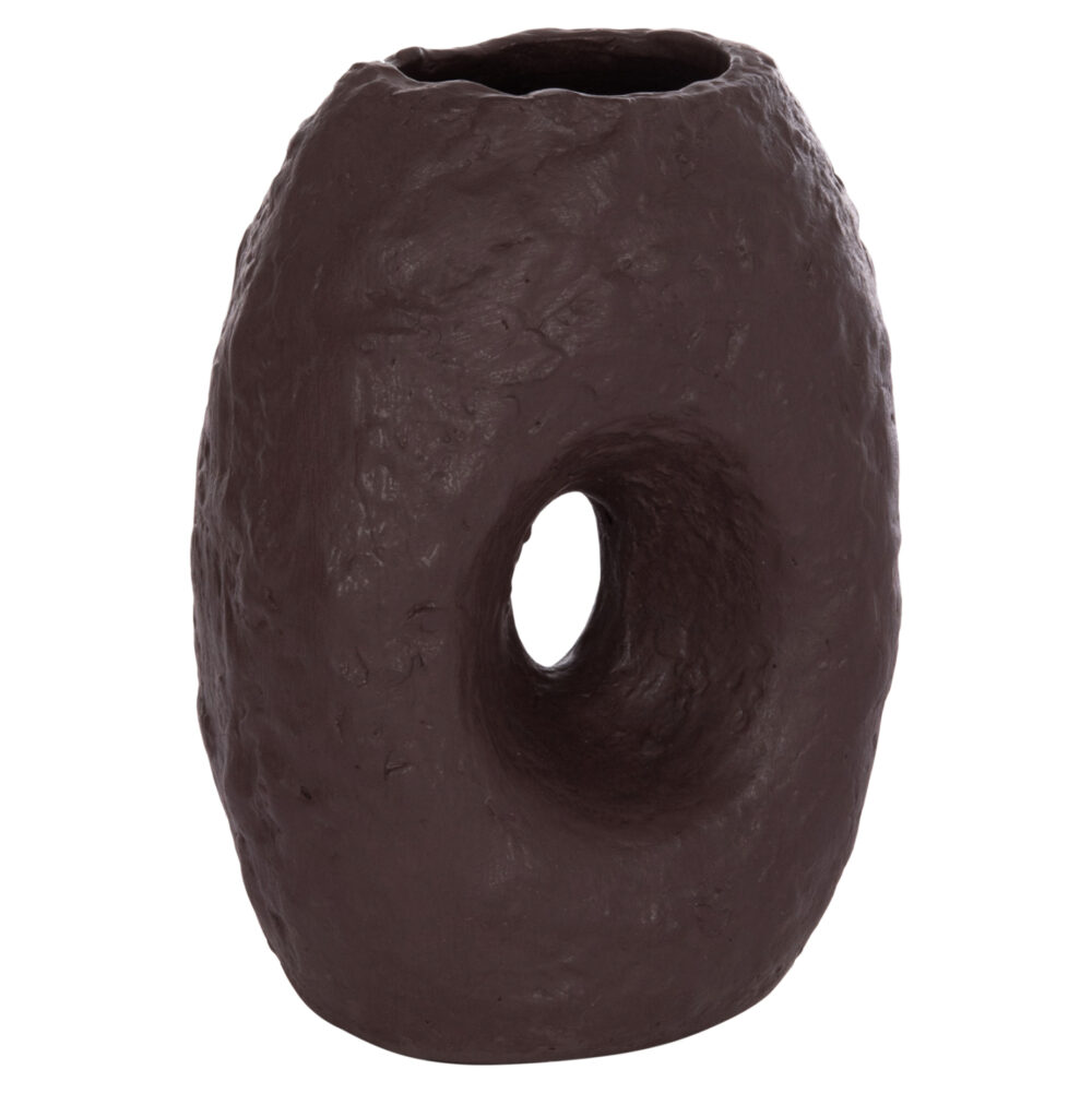 ΕΠΙΤΡΑΠΕΖΙΟ ΔΙΑΚΟΣΜΗΤΙΚΟ ΒΑΖΟ NAMENTIS HM4673.07L ΣΟΚΟΛΑΤΙ ΤΕΡΑΚΟΤΑ--26.5x16x36.5Υεκ - Image 1