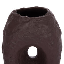 ΕΠΙΤΡΑΠΕΖΙΟ ΔΙΑΚΟΣΜΗΤΙΚΟ ΒΑΖΟ NAMENTIS HM4673.07L ΣΟΚΟΛΑΤΙ ΤΕΡΑΚΟΤΑ--26.5x16x36.5Υεκ - Image 6