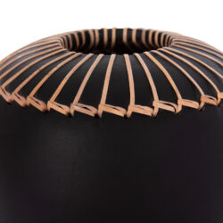 ΕΠΙΤΡΑΠΕΖΙΟ ΔΙΑΚΟΣΜΗΤΙΚΟ ΒΑΖΟ LENNOX HM4675.01L TΕΡΑΚΟΤΑ ΣΕ ΜΑΥΡΟ--Φ22x20Υεκ. - Image 7