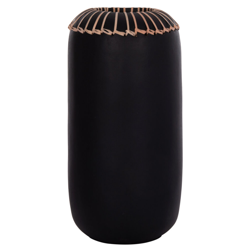 epitrapezio-diakosmitiko-bazo-fb9467501s ΕΠΙΤΡΑΠΕΖΙΟ ΔΙΑΚΟΣΜΗΤΙΚΟ ΒΑΖΟ LENNOX HM4675.01S TΕΡΑΚΟΤΑ ΣΕ ΜΑΥΡΟ--Φ18x33Υεκ. - Image 1