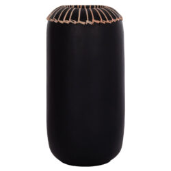 ΕΠΙΤΡΑΠΕΖΙΟ ΔΙΑΚΟΣΜΗΤΙΚΟ ΒΑΖΟ LENNOX HM4675.01S TΕΡΑΚΟΤΑ ΣΕ ΜΑΥΡΟ--Φ18x33Υεκ.