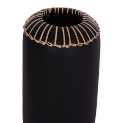 ΕΠΙΤΡΑΠΕΖΙΟ ΔΙΑΚΟΣΜΗΤΙΚΟ ΒΑΖΟ LENNOX HM4675.01S TΕΡΑΚΟΤΑ ΣΕ ΜΑΥΡΟ--Φ18x33Υεκ. - Image 4