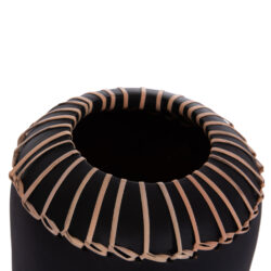 ΕΠΙΤΡΑΠΕΖΙΟ ΔΙΑΚΟΣΜΗΤΙΚΟ ΒΑΖΟ LENNOX HM4675.01S TΕΡΑΚΟΤΑ ΣΕ ΜΑΥΡΟ--Φ18x33Υεκ. - Image 7