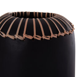 ΕΠΙΤΡΑΠΕΖΙΟ ΔΙΑΚΟΣΜΗΤΙΚΟ ΒΑΖΟ LENNOX HM4675.01S TΕΡΑΚΟΤΑ ΣΕ ΜΑΥΡΟ--Φ18x33Υεκ. - Image 8