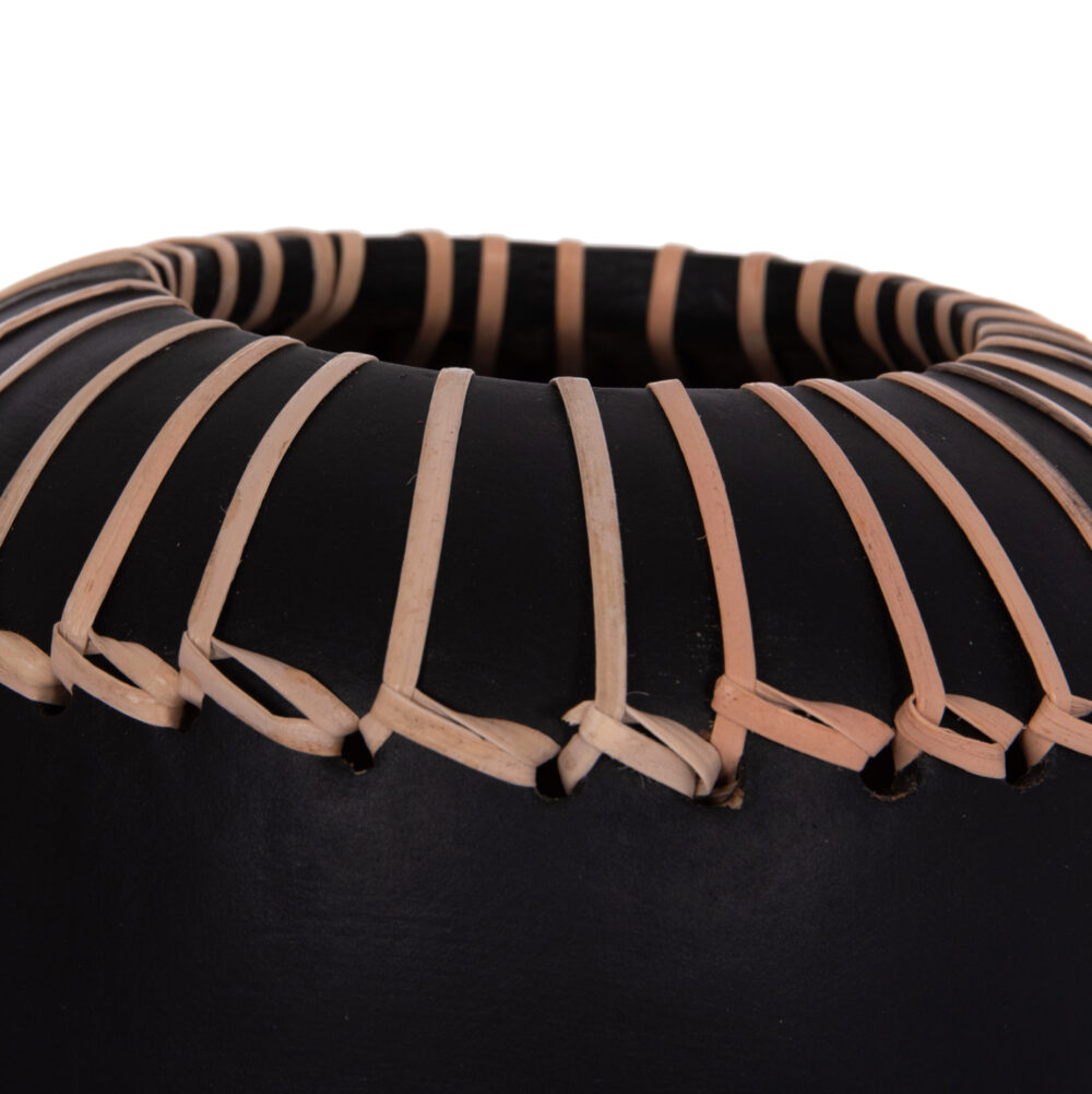 ΕΠΙΤΡΑΠΕΖΙΟ ΔΙΑΚΟΣΜΗΤΙΚΟ ΒΑΖΟ LENNOX HM4675.01S TΕΡΑΚΟΤΑ ΣΕ ΜΑΥΡΟ--Φ18x33Υεκ. - Image 9