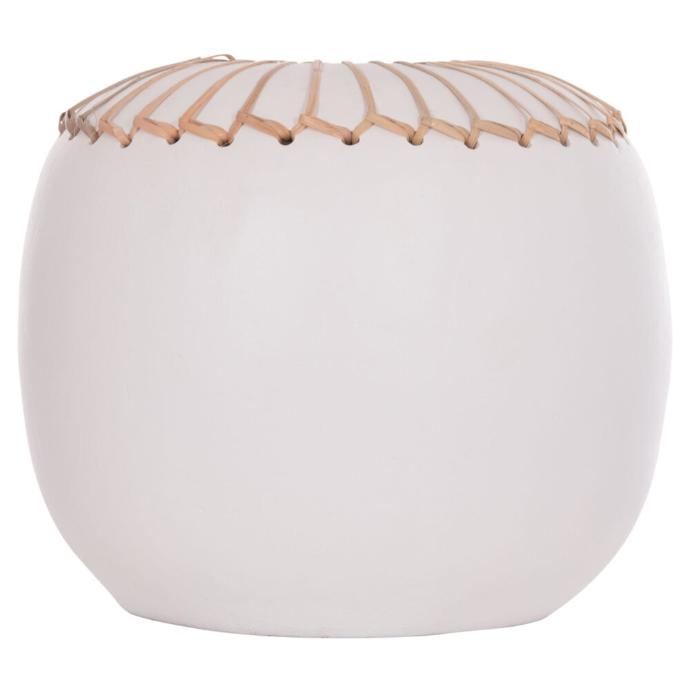 ΕΠΙΤΡΑΠΕΖΙΟ ΔΙΑΚΟΣΜΗΤΙΚΟ ΒΑΖΟ LENNOX HM4675.02L TΕΡΑΚΟΤΑ ΣΕ ΛΕΥΚΟ--Φ22x20Υεκ. - Image 3