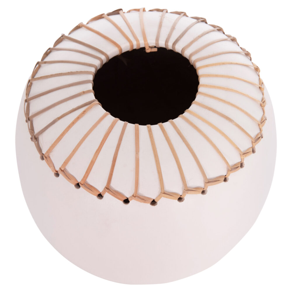 ΕΠΙΤΡΑΠΕΖΙΟ ΔΙΑΚΟΣΜΗΤΙΚΟ ΒΑΖΟ LENNOX HM4675.02L TΕΡΑΚΟΤΑ ΣΕ ΛΕΥΚΟ--Φ22x20Υεκ. - Image 9