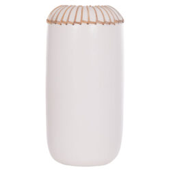 ΕΠΙΤΡΑΠΕΖΙΟ ΔΙΑΚΟΣΜΗΤΙΚΟ ΒΑΖΟ LENNOX HM4675.02S TΕΡΑΚΟΤΑ ΣΕ ΛΕΥΚΟ--Φ18x33Υεκ. - Image 3