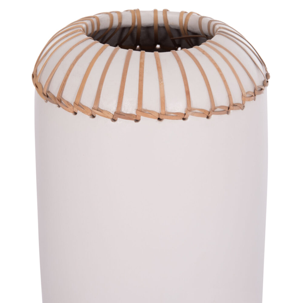 ΕΠΙΤΡΑΠΕΖΙΟ ΔΙΑΚΟΣΜΗΤΙΚΟ ΒΑΖΟ LENNOX HM4675.02S TΕΡΑΚΟΤΑ ΣΕ ΛΕΥΚΟ--Φ18x33Υεκ. - Image 4