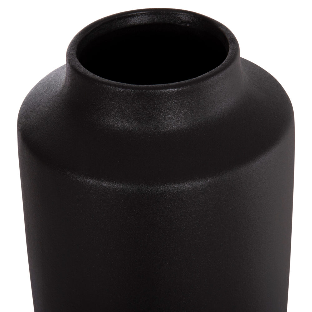 ΕΠΙΤΡΑΠΕΖΙΟ ΚΕΡΑΜΙΚΟ ΔΙΑΚΟΣΜΗΤΙΚΟ ΒΑΖΟ GALAD HM4587.02 ΜΑΥΡΟ ΜΑΤ Φ17,5x40Υ εκ. - Image 4