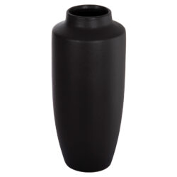 ΕΠΙΤΡΑΠΕΖΙΟ ΚΕΡΑΜΙΚΟ ΔΙΑΚΟΣΜΗΤΙΚΟ ΒΑΖΟ GALAD HM4587.02 ΜΑΥΡΟ ΜΑΤ Φ17,5x40Υ εκ.