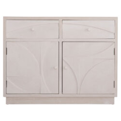 ΜΠΟΥΦΕΣ ΣΕΙΡΑ SANTORINI HM18046 MDF ΣΕ ΥΠΟΛΕΥΚΟ ΧΡΩΜΑ-2 ΣΥΡΤΑΡΙΑ & 2 ΠΟΡΤΕΣ 107x38x82,5Υεκ. - Image 3