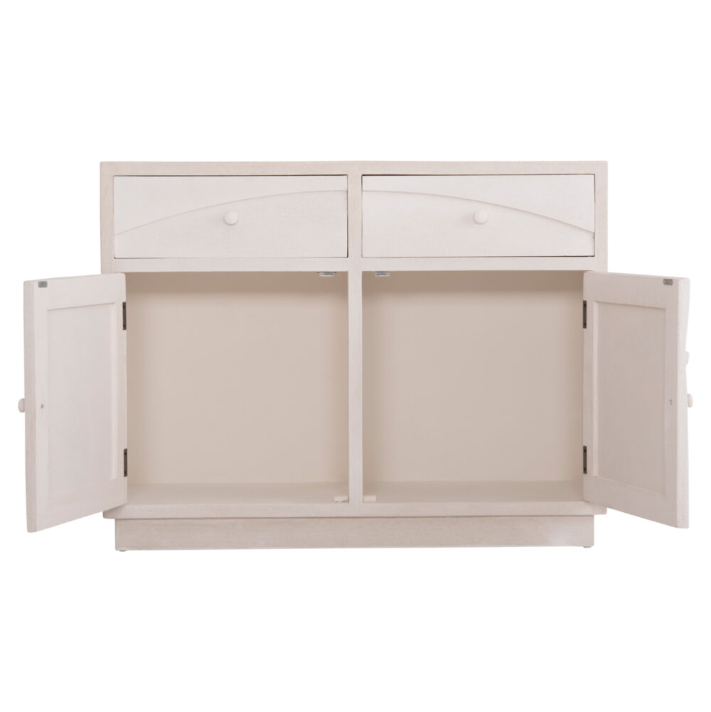 ΜΠΟΥΦΕΣ ΣΕΙΡΑ SANTORINI HM18046 MDF ΣΕ ΥΠΟΛΕΥΚΟ ΧΡΩΜΑ-2 ΣΥΡΤΑΡΙΑ & 2 ΠΟΡΤΕΣ 107x38x82,5Υεκ. - Image 8