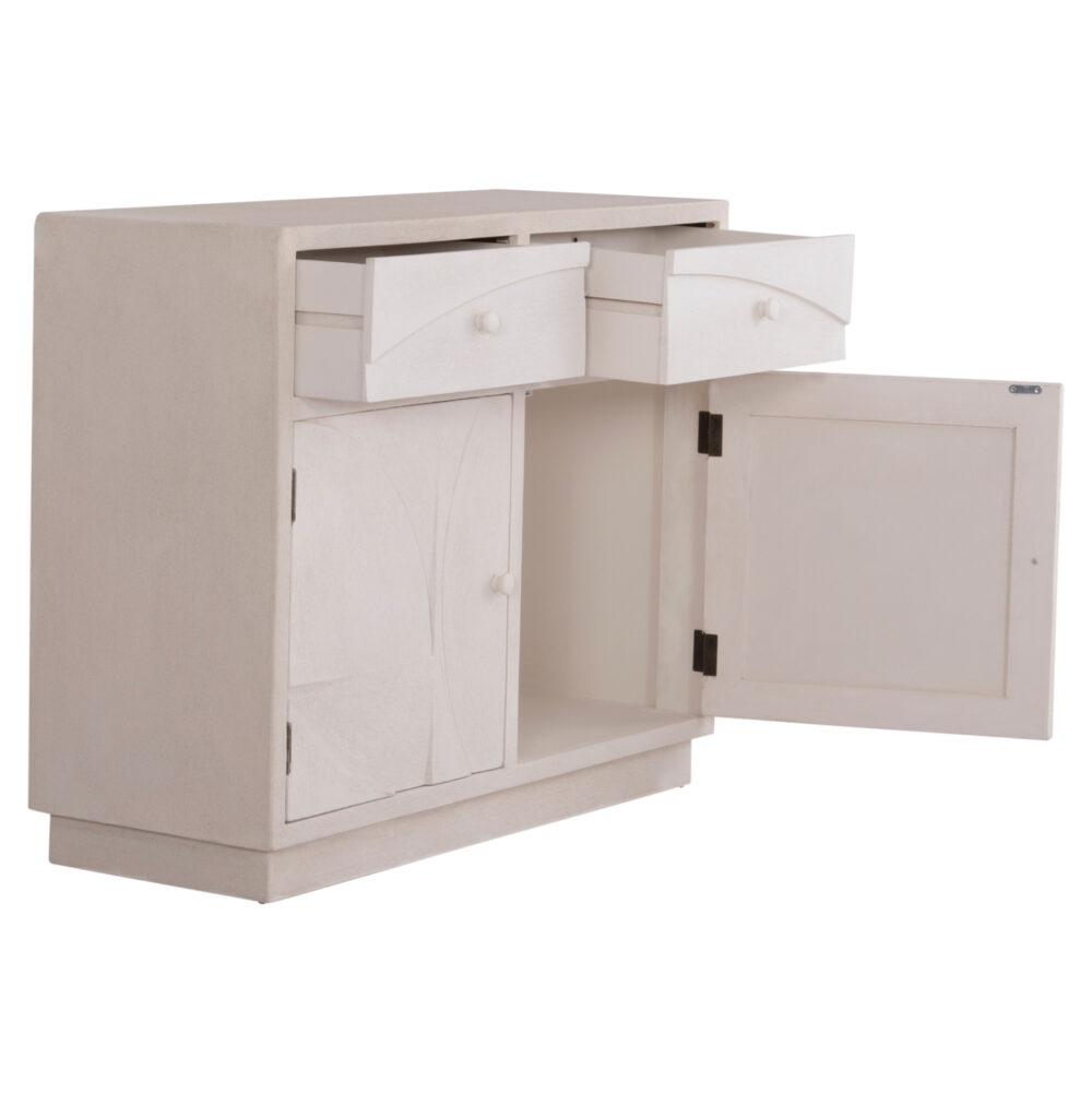 ΜΠΟΥΦΕΣ ΣΕΙΡΑ SANTORINI HM18046 MDF ΣΕ ΥΠΟΛΕΥΚΟ ΧΡΩΜΑ-2 ΣΥΡΤΑΡΙΑ & 2 ΠΟΡΤΕΣ 107x38x82,5Υεκ. - Image 9