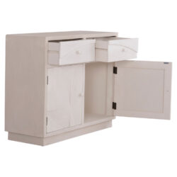 ΜΠΟΥΦΕΣ ΣΕΙΡΑ SANTORINI HM18046 MDF ΣΕ ΥΠΟΛΕΥΚΟ ΧΡΩΜΑ-2 ΣΥΡΤΑΡΙΑ & 2 ΠΟΡΤΕΣ 107x38x82,5Υεκ. - Image 9