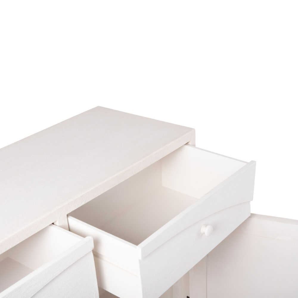 ΜΠΟΥΦΕΣ ΣΕΙΡΑ SANTORINI HM18046 MDF ΣΕ ΥΠΟΛΕΥΚΟ ΧΡΩΜΑ-2 ΣΥΡΤΑΡΙΑ & 2 ΠΟΡΤΕΣ 107x38x82,5Υεκ. - Image 10