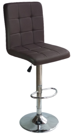 BJH-150 σκαμπό ρυθμιζόμενo δερματίνη ΚΑΦΕ, 43x44x98/120