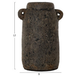 ΔΙΑΚΟΣΜΗΤΙΚA ΒΑΖA ΑΠΟ TERRACOTTA ΓΚΡΙ HM7710 - Image 4