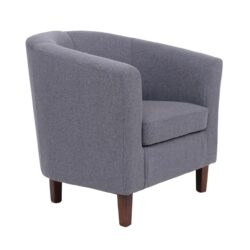 BOGA Πολυθρόνα Σαλονιού Καθιστικού, Ύφασμα Γκρι - Image 2