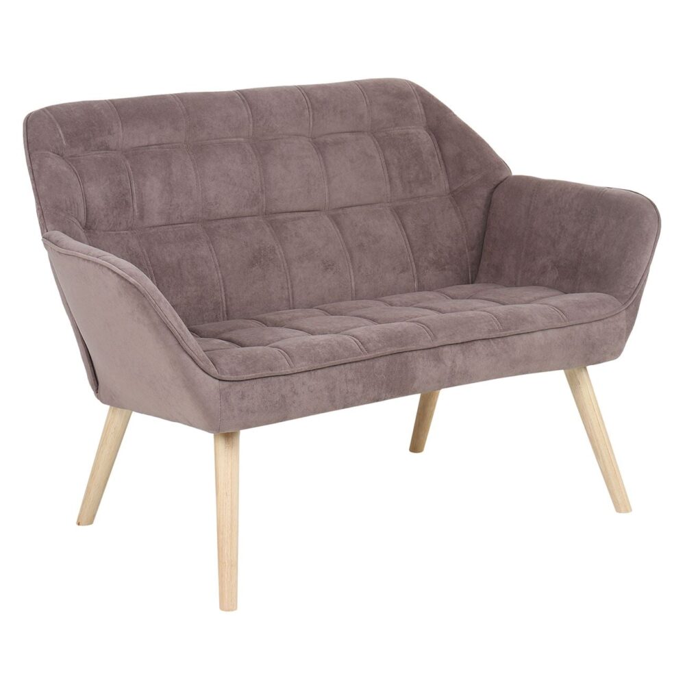 ALMA Καναπές 2θ - Σαλονιού - Καθιστικού, Φυσικό, Ύφασμα Velure Καφέ, K/D - Image 3