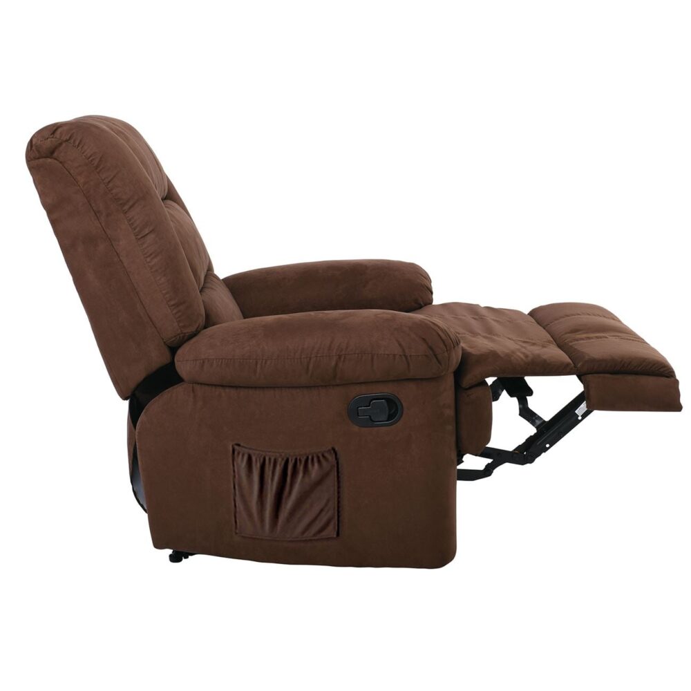 JULIA Massage Πολυθρόνα Relax Σαλονιού - Καθιστικού, Ύφασμα Καφέ - Image 4