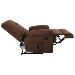 JULIA Massage Πολυθρόνα Relax Σαλονιού - Καθιστικού, Ύφασμα Καφέ - Image 5