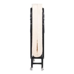 SPAN Κρεβάτι Πτυσσόμενο Βοηθητικό Μέταλλο Βαφή Μαύρο, Στρώμα 8cm foam - Image 3