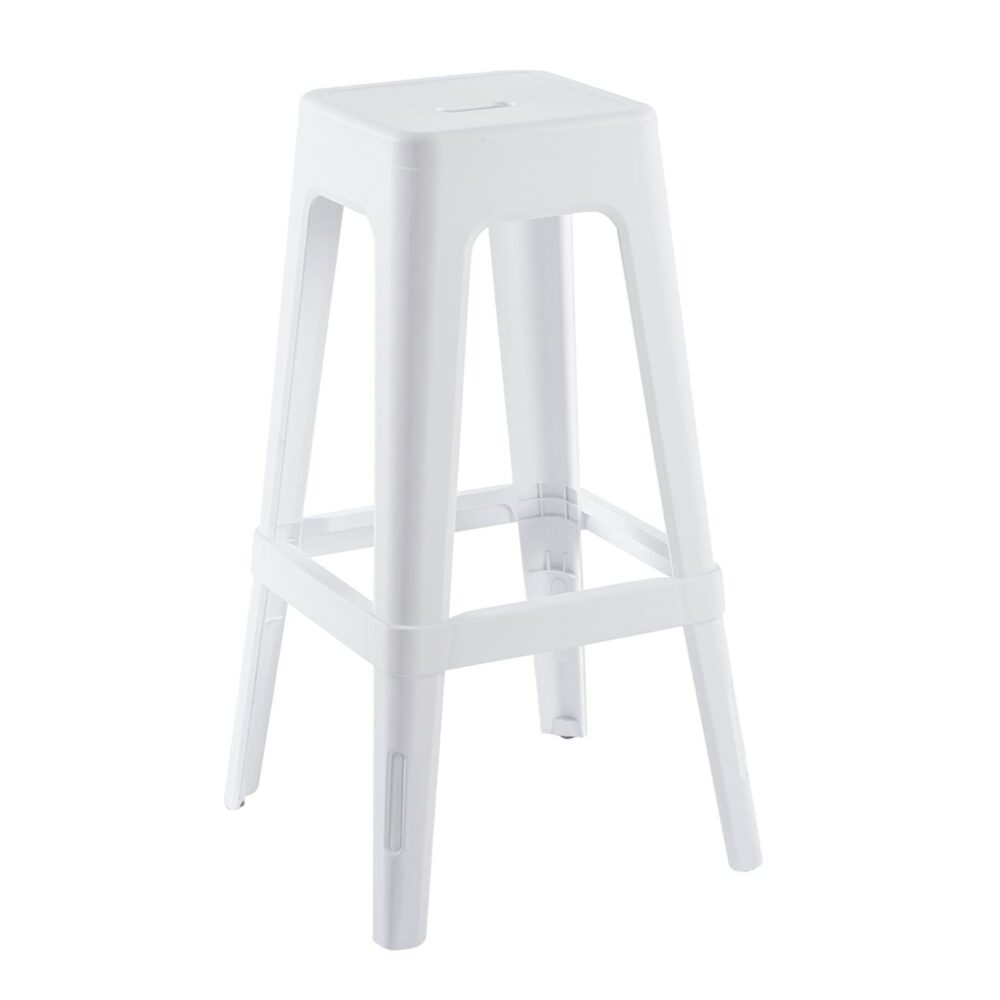 RELIX PP Σκαμπό BAR Στοιβαζόμενο, PP Απόχρωση Άσπρο - Image 2