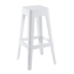 RELIX PP Σκαμπό BAR Στοιβαζόμενο, PP Απόχρωση Άσπρο - Image 2