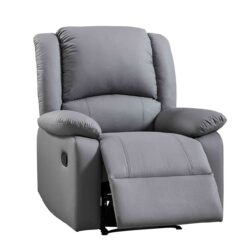 EVA Πολυθρόνα Relax Σαλονιού - Καθιστικού, PU Σκούρο Γκρι - Image 2