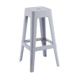 RELIX PP Σκαμπό BAR Στοιβαζόμενο, PP Απόχρωση Γκρι - Image 2