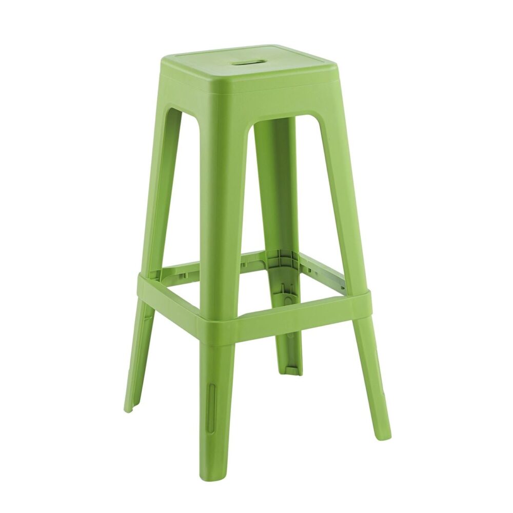 RELIX PP Σκαμπό BAR Στοιβαζόμενο, PP Απόχρωση Lime - Image 2