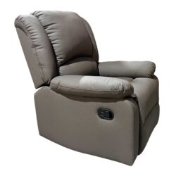 EVA Πολυθρόνα Relax Σαλονιού - Καθιστικού, PU Καφέ