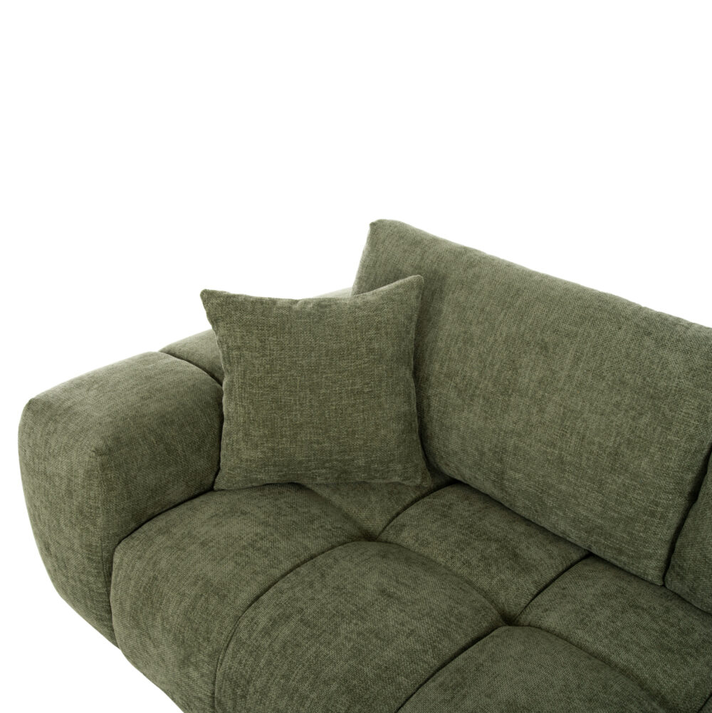 ΚΑΝΑΠΕΣ ΓΩΝΙΑ (ΔΕΞΙΑ) COVEN HM3266.14R ΠΡΑΣΙΝΟ ΥΦΑΣΜΑ 298x102-208x85Υεκ. - Image 7