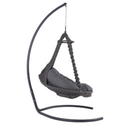 ΚΡΕΜΑΣΤΗ ΦΩΛΙΑ AUGUST ΜΑΚΡΑΜΕ-ΜΕΤΑΛΛΟ ΑΝΘΡΑΚΙ HM5922.10 123x113x145Υεκ. - Image 3